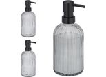 Set Di 3 Dispenser Di Sapone In Vetro Relaxdays