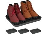 Relaxdays Set Di 4 Vaschette Per Sgocciolare Le Scarpe
