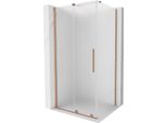 Mexen Velar Cabina Doccia Scorrevole 130 X 80 Cm, Smerigliata, Rame Spazzolato - 871-130-080-31-65