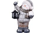 Calendario Da Giardino Nohel - Pupazzo Di Neve Con Lanterna Per Tea Light 27X20X40Cm