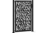 Vidaxl Cancello Da Giardino Nero 100X150 Cm In Acciaio Trace Design