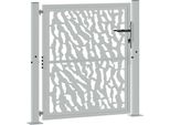 Vidaxl Cancello Da Giardino 100X100 Cm In Acciaio Resistente Agli Agenti Atmosferici Trace Design