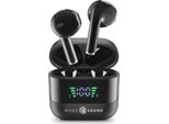 Musica Sound 8018080488603 Cuffie Wireless In Ear Per Chiamate/Musica Bluetooth Nero