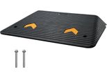 Rampa Per Cordolo Soglia Porta 90,2X62X10,2Cm Gomma 15T - Rampa Per Veicoli Pesanti - Tappetino In Gomma Antiscivolo