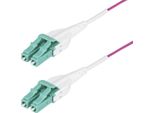 Startech.Com Cavo In Fibra Ottica Multimodale Da 15M Lc A Lc (Upc) OM4 Viola Erica, 50/125 µM, 40G/100G, Lommf/Vcsel, Cavo In Fibra Uniboot, Ofnr Riser