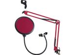 Keepdrum NB35 Rd Rosso Braccio Articolato Con Protezione A Scatto