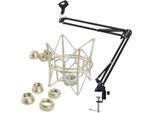 Asta Microfonica Da Tavolo Keepdrum Con Spider Multimicrofono