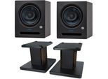 Presonus Studio Monitor Eris Pro 8 1 Coppia Con Supporto Per Diffusori In Noce