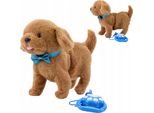 Lolex | Cane Interattivo - Marrone - 28X12X26 Cm - Cammina E Abbaia - Giocattolo Per Bambini