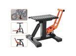Martinetto Per Moto - Cavalletto Di Montaggio 200 Kg, Piattaforma Di Sollevamento Cavalletto Di Montaggio - Sollevamento Di Montaggio 255-460 Mm Altezza Regolabile - 0-120 Mm Piattaforma Di Riparazione E Manutenzione In Acciaio - Arancione, Nero Per Moto.
