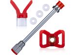 Rosfix Set Lancia A Spruzzo 30 Cm + 4 Guarnizioni + Protezione Ugello In Acciaio Inox – Filettatura 7/8”, 290 Bar | Accessori Per Verniciatura Airless