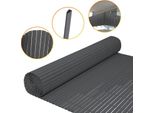 Clanmacy Pvc Privacy Schermo Stuoia Privacy Recinzione Schermo Privacy Per Recinzione Balcone Frangivento Grigio 120X1000Cm