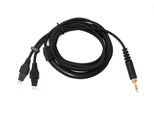SYSTEM-S Cavo Di Ricambio Audio Da 2 M Con Jack Aux Intrecciato Per Cuffie Sennheiser HD650 HD600 HD580 HD660S HD6XX
