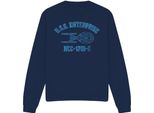 Star Trek - Felpa "Enterprise E Athletic"" Per Uomini/Donne Unisex TV12072 (L) (Blu Navy)"