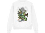 Teenage Mutant Ninja Turtles - Felpa "Shredder And Turtles"" Per Bambini/Ragazzi Unisex TV12834 (Xl) (Weiß)"