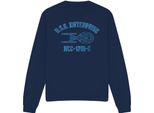 Star Trek - Felpa "Enterprise E Athletic"" Per Uomini/Donne Unisex TV12072 (S) (Blu Navy)"