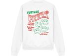 Teenage Mutant Ninja Turtles - Felpa "Turtles Pizza"" Per Bambini/Donne Unisex TV12846 (M) (Weiß)"