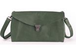 Harold's Pelle Borsa A Tracolla Pochette Fold Handbag Clutch Green Verde Bosco