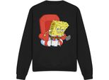 Spongebob Squarepants - Felpa "Head Out Meme"" Per Uomo/Donna Unisex TV12833 (L) (Nero)"