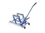 Cavalletto Idraulico Per Riparazione Moto, Portata 680 Kg, Altezza Regolabile, Blu