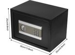 Cassetta Di Sicurezza Digitale, Struttura In Acciaio, Facile Accesso Tramite Pulsante/Chiave, Tipo 3