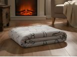 Coperta In Microfibra Kittens Grigio 150X200 Cm