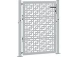 Vidaxl Cancello Da Giardino 100X125 Cm In Acciaio Temperato A Croce