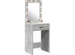 Vidaxl Tavolino Da Toilette Grigio Cemento 50 X 41 X 135 Cm Materiale A Base Di Legno