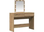 Syfax™ Tavolo Da Trucco Rovere Artigianale 100 X 40 X 130 Cm