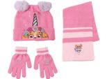Cappello E Guanti Rosa Dei Paw Patrol