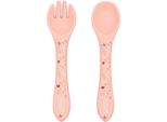 Posate In Silicone Cucchiaio + Forchetta Octopus / Sassi