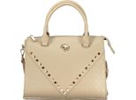 Elegante Borsa Da Donna Beige Con Tracolla E Dettagli A Contrasto