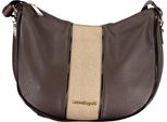 Elegante Borsa Da Donna Marrone Con Tracolla Regolabile E Dettagli A Contrasto