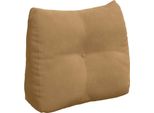 Vidaxl Cuscino Per Lo Schienale Marrone 60 X 24 X 50 Cm In Velluto