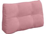 Vidaxl Cuscino Schienale Rosa 80 X 24 X 50 Cm In Velluto