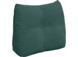 Vidaxl Cuscino Per Lo Schienale Verde Scuro 60 X 24 X 50 Cm In Velluto