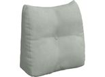 Vidaxl Cuscino Per Lo Schienale Grigio Chiaro 45 X 24 X 50 Cm In Velluto
