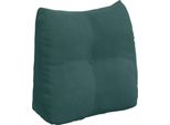 Vidaxl Cuscino Per Lo Schienale Verde Scuro 45 X 24 X 50 Cm In Velluto
