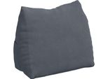 Vidaxl Cuscino Per Lo Schienale Grigio Scuro 60 X 20 X 50 Cm In Tessuto A Coste