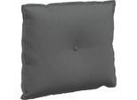 Vidaxl Cuscino Per Lo Schienale Grigio Scuro 60 X 19 X 50 Cm In Tessuto