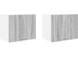 Syfax™ Armadio Pensile 2 Pcs Grigio Sonoma E Bianco 50 X 31 X 40 Cm