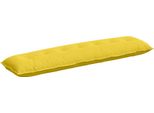 Vidaxl Cuscino Per Lo Schienale Giallo Chiaro 140 X 19 X 50 Cm Tessuto