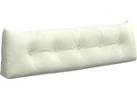 Vidaxl Cuscino Per Lo Schienale Crema 160 X 24 X 50 Cm Velluto