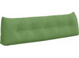 Vidaxl Cuscino Per Lo Schienale Verde Chiaro 160 X 24 X 50 Cm In Velluto