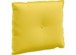 Vidaxl Cuscino Per Lo Schienale Giallo Chiaro 60 X 19 X 50 Cm Tessuto