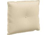 Vidaxl Cuscino Schienale Crema 60 X 19 X 50 Cm In Tessuto