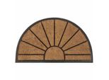 Siena Garden Zerbino In Gomma Sole Semicircolare 75 X 45 X 2 Cm