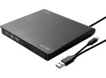Savio AK-59 External Slim Cd/Dvd Recorder R/Rw - USB-C/USB-A Black