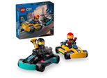 Lego City Go-Kart Con Piloti Da Corsa, Set Con 2 Minifigure Di Piloti Da Corsa E Auto Da Corsa, Giocattolo Per Auto Da 5 Anni Per Bambini E Bambine, Regalo Divertente Per Bambini 60400