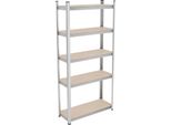 Relaxdays Scaffalatura Per Carichi Pesanti Zincata A 5 Livelli